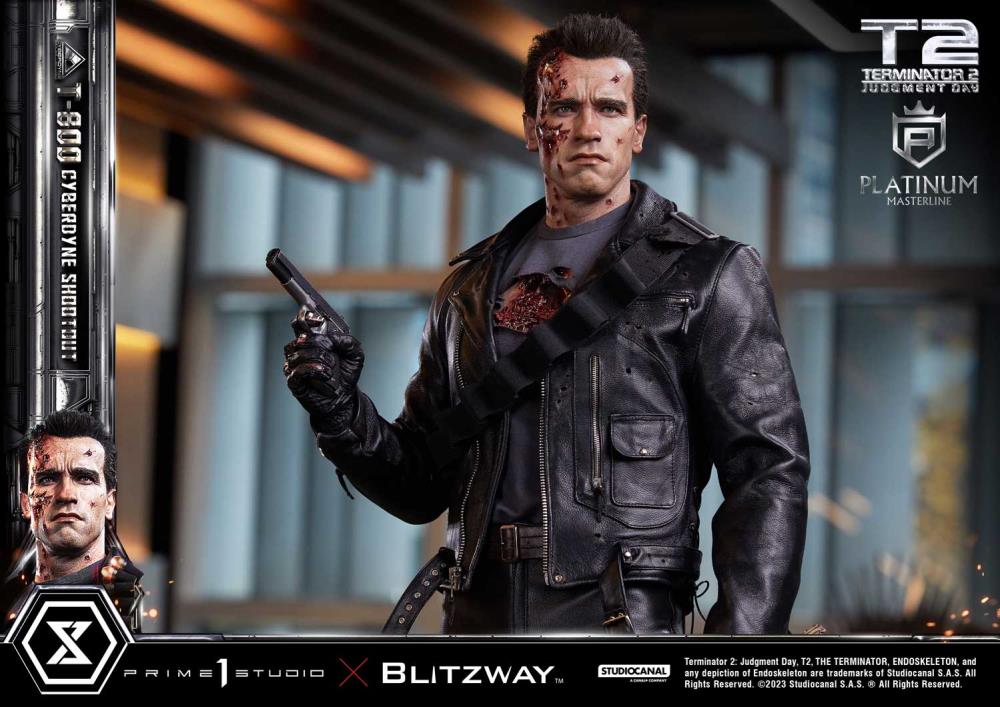Terminator 2: Judgment Day Platinum Masterline T-800 (Cyberdyne Shootout) 1/3 Scale Limited Edition Statue Gallery Image 38