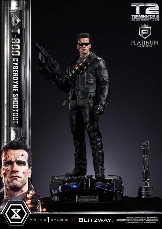 Terminator 2: Judgment Day Platinum Masterline T-800 (Cyberdyne Shootout) 1/3 Scale Limited Edition Statue Gallery Image 10