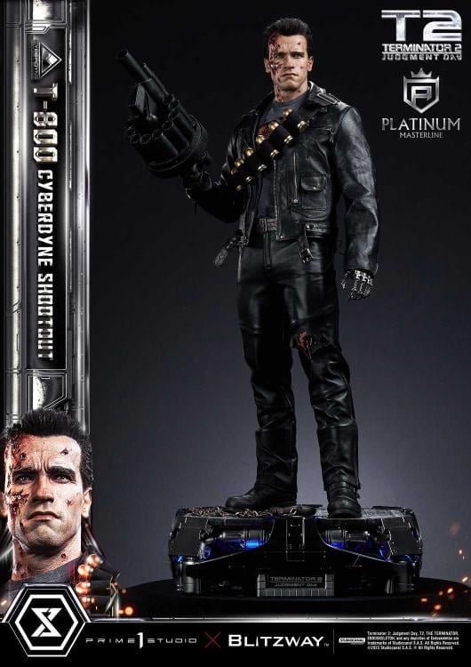 Terminator 2: Judgment Day Platinum Masterline T-800 (Cyberdyne Shootout) 1/3 Scale Limited Edition Statue Gallery Image 3