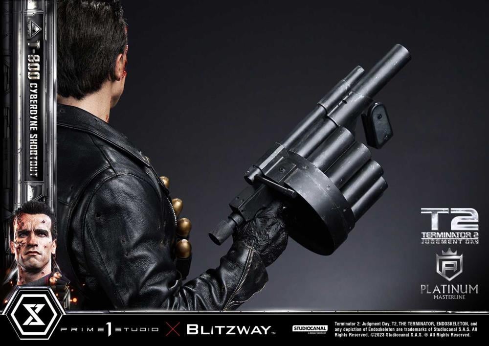 Terminator 2: Judgment Day Platinum Masterline T-800 (Cyberdyne Shootout) 1/3 Scale Limited Edition Statue Gallery Image 27
