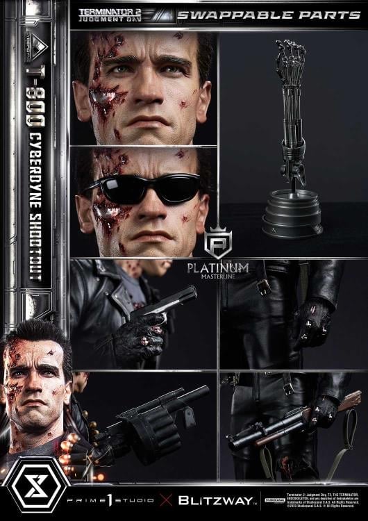 Terminator 2: Judgment Day Platinum Masterline T-800 (Cyberdyne Shootout) 1/3 Scale Limited Edition Statue Gallery Image 43