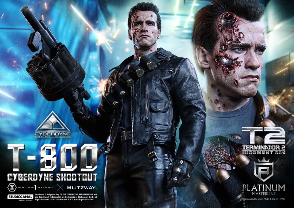 Terminator 2: Judgment Day Platinum Masterline T-800 (Cyberdyne Shootout) 1/3 Scale Limited Edition Statue Gallery Image 41