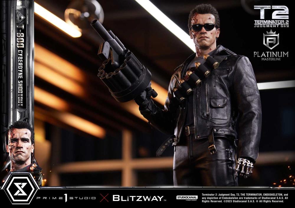 Terminator 2: Judgment Day Platinum Masterline T-800 (Cyberdyne Shootout) 1/3 Scale Limited Edition Statue Gallery Image 37