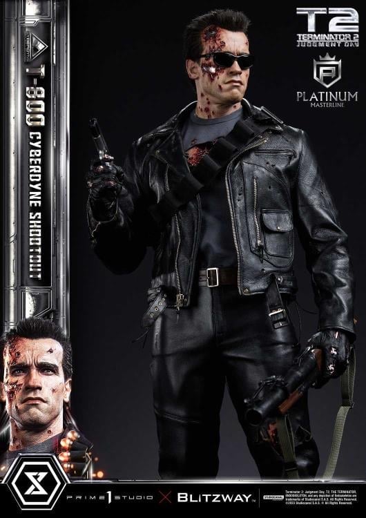 Terminator 2: Judgment Day Platinum Masterline T-800 (Cyberdyne Shootout) 1/3 Scale Limited Edition Statue Gallery Image 22
