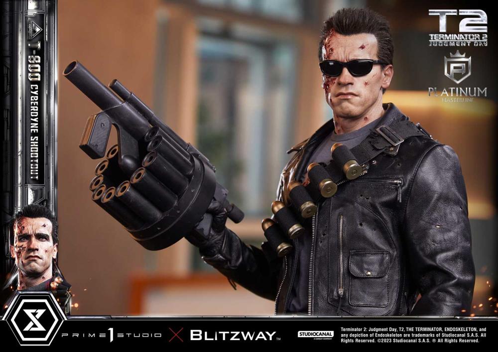 Terminator 2: Judgment Day Platinum Masterline T-800 (Cyberdyne Shootout) 1/3 Scale Limited Edition Statue Gallery Image 40