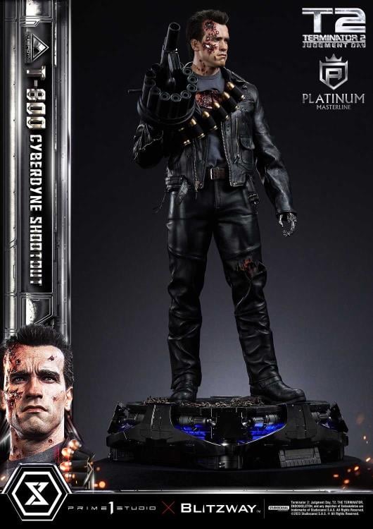 Terminator 2: Judgment Day Platinum Masterline T-800 (Cyberdyne Shootout) 1/3 Scale Limited Edition Statue Gallery Image 4