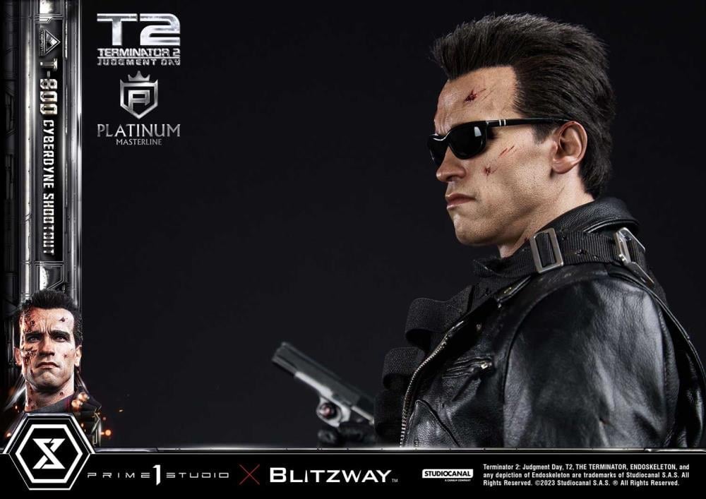 Terminator 2: Judgment Day Platinum Masterline T-800 (Cyberdyne Shootout) 1/3 Scale Limited Edition Statue Gallery Image 21