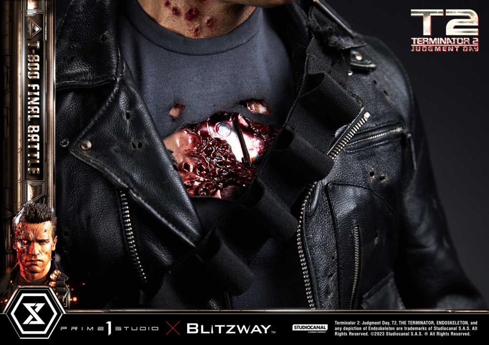 Terminator 2: Judgement Day Museum Masterline T-800 (Final Battle) 1/3 Scale Statue Gallery Image 52