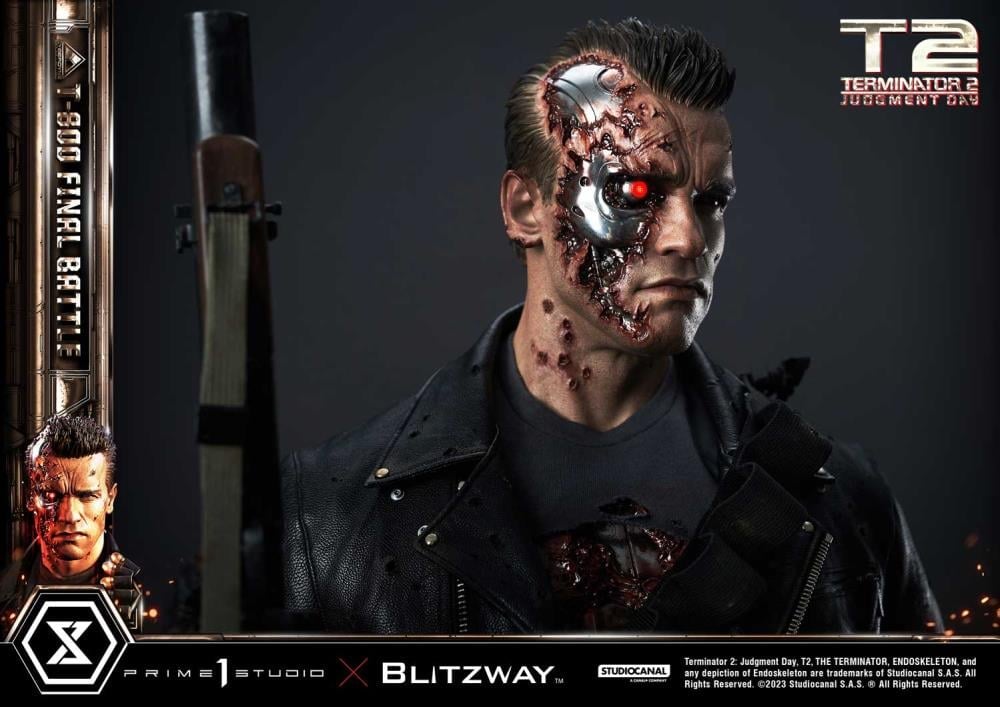 Terminator 2: Judgement Day Museum Masterline T-800 (Final Battle) 1/3 Scale Statue Gallery Image 48