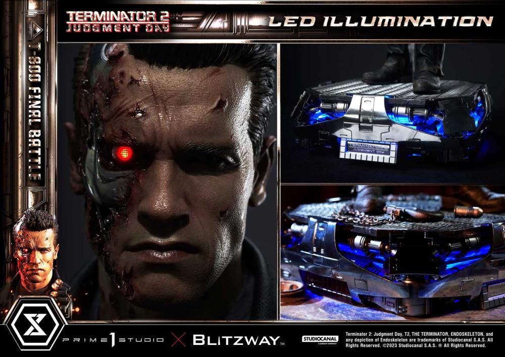 Terminator 2: Judgement Day Museum Masterline T-800 (Final Battle) 1/3 Scale Statue Gallery Image 63