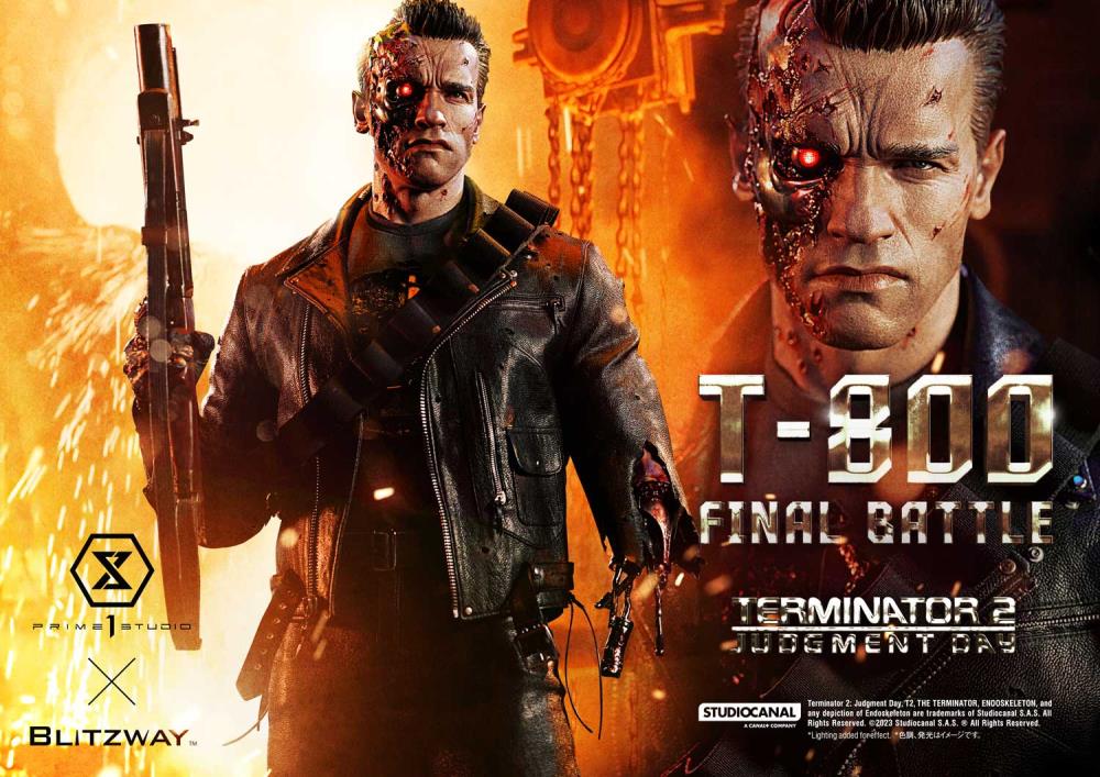 Terminator 2: Judgement Day Museum Masterline T-800 (Final Battle) 1/3 Scale Statue Gallery Image 65