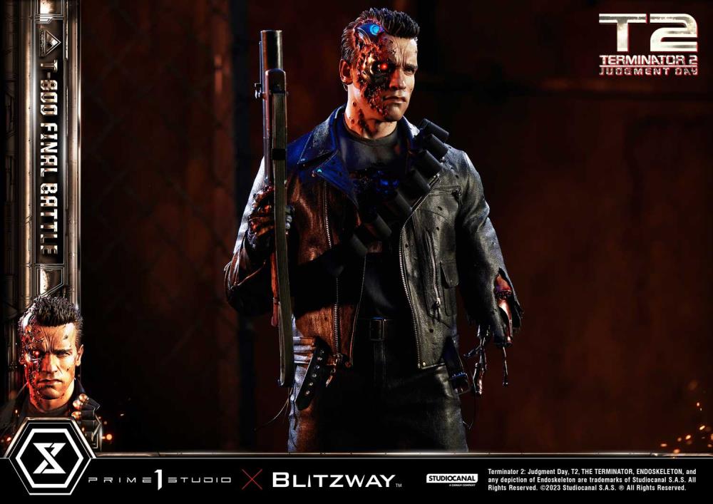 Terminator 2: Judgement Day Museum Masterline T-800 (Final Battle) 1/3 Scale Statue Gallery Image 23