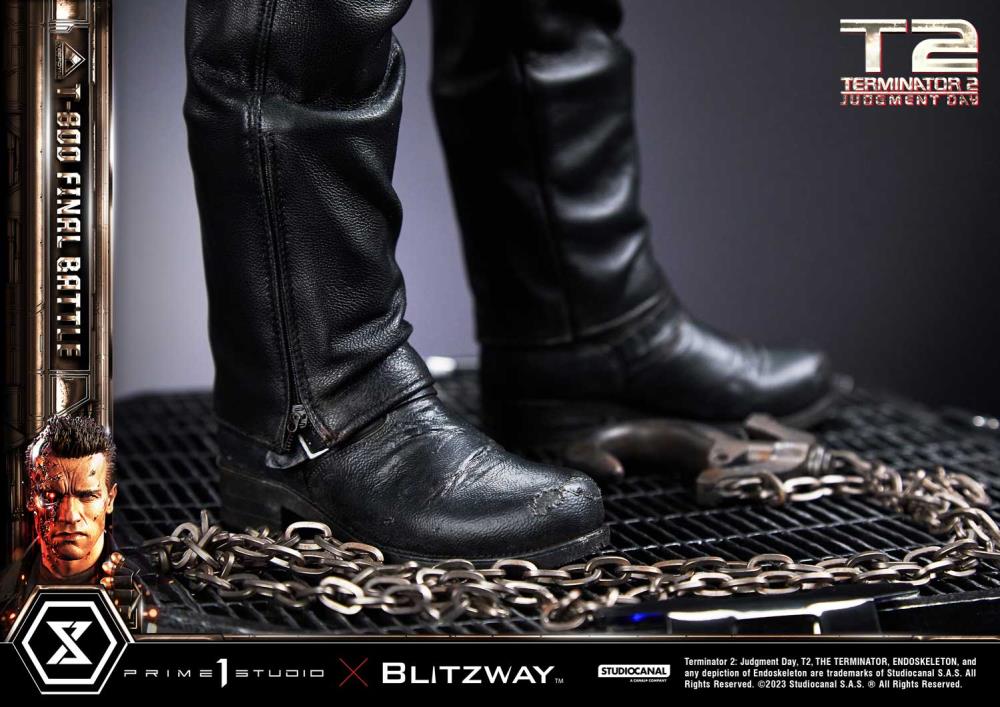 Terminator 2: Judgement Day Museum Masterline T-800 (Final Battle) 1/3 Scale Statue Gallery Image 58
