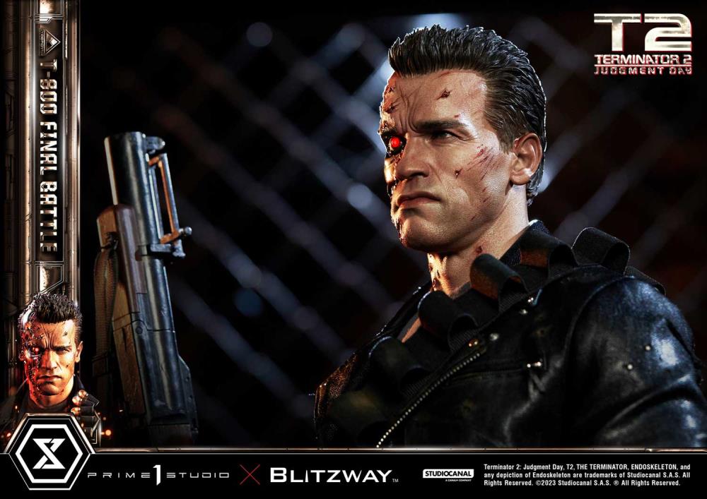 Terminator 2: Judgement Day Museum Masterline T-800 (Final Battle) 1/3 Scale Statue Gallery Image 16