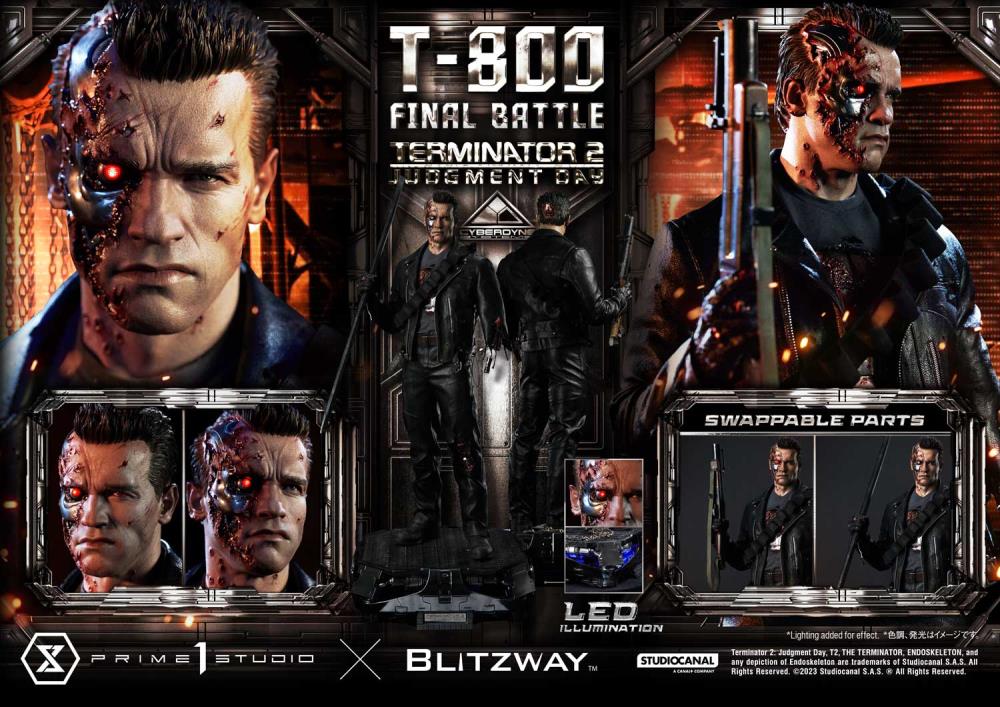 Terminator 2: Judgement Day Museum Masterline T-800 (Final Battle) 1/3 Scale Statue Gallery Image 64