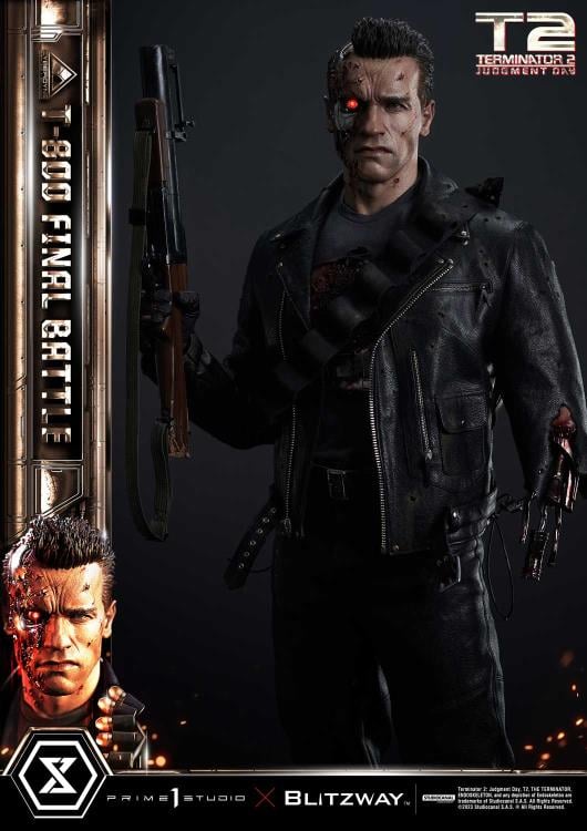 Terminator 2: Judgement Day Museum Masterline T-800 (Final Battle) 1/3 Scale Statue Gallery Image 34