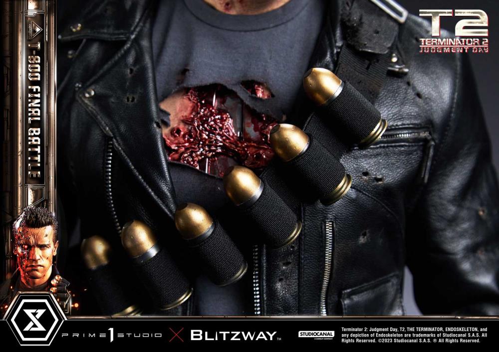 Terminator 2: Judgement Day Museum Masterline T-800 (Final Battle) 1/3 Scale Statue Gallery Image 51