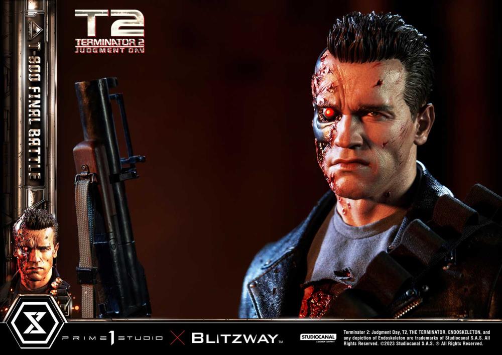 Terminator 2: Judgement Day Museum Masterline T-800 (Final Battle) 1/3 Scale Statue Gallery Image 25