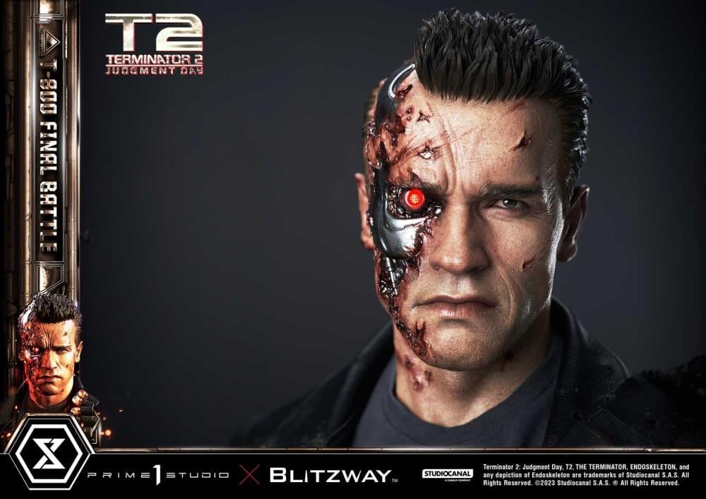 Terminator 2: Judgement Day Museum Masterline T-800 (Final Battle) 1/3 Scale Statue Gallery Image 49