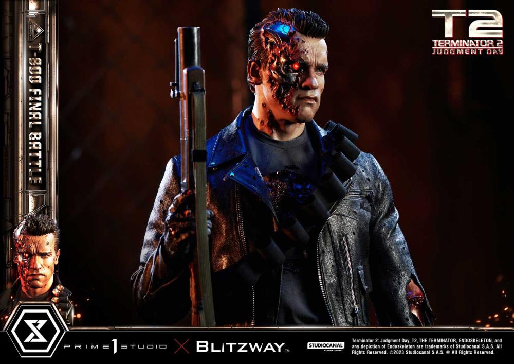 Terminator 2: Judgement Day Museum Masterline T-800 (Final Battle) 1/3 Scale Statue Gallery Image 24