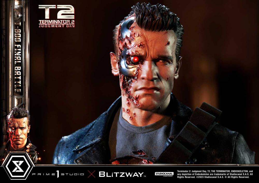 Terminator 2: Judgement Day Museum Masterline T-800 (Final Battle) 1/3 Scale Statue Gallery Image 26
