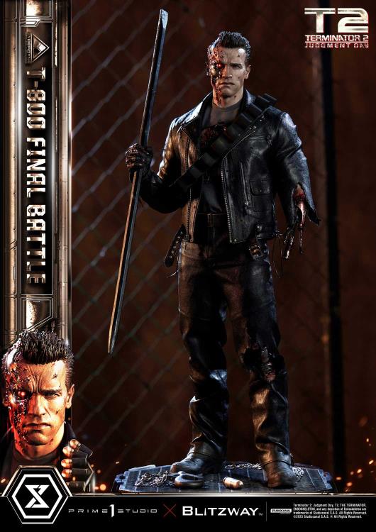 Terminator 2: Judgement Day Museum Masterline T-800 (Final Battle) 1/3 Scale Statue Gallery Image 3
