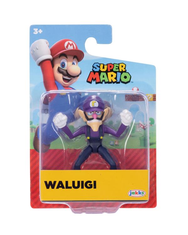 World of Nintendo Waluigi 2.5-Inch Scale Limited Articulation Figure Gallery Image 3