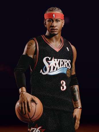 Allen Iverson NBA フィギュア セット ENTERBAY NBA 1/6 ALLEN IVERSON FİGÜR HOT TOYS INART DEĞİL on