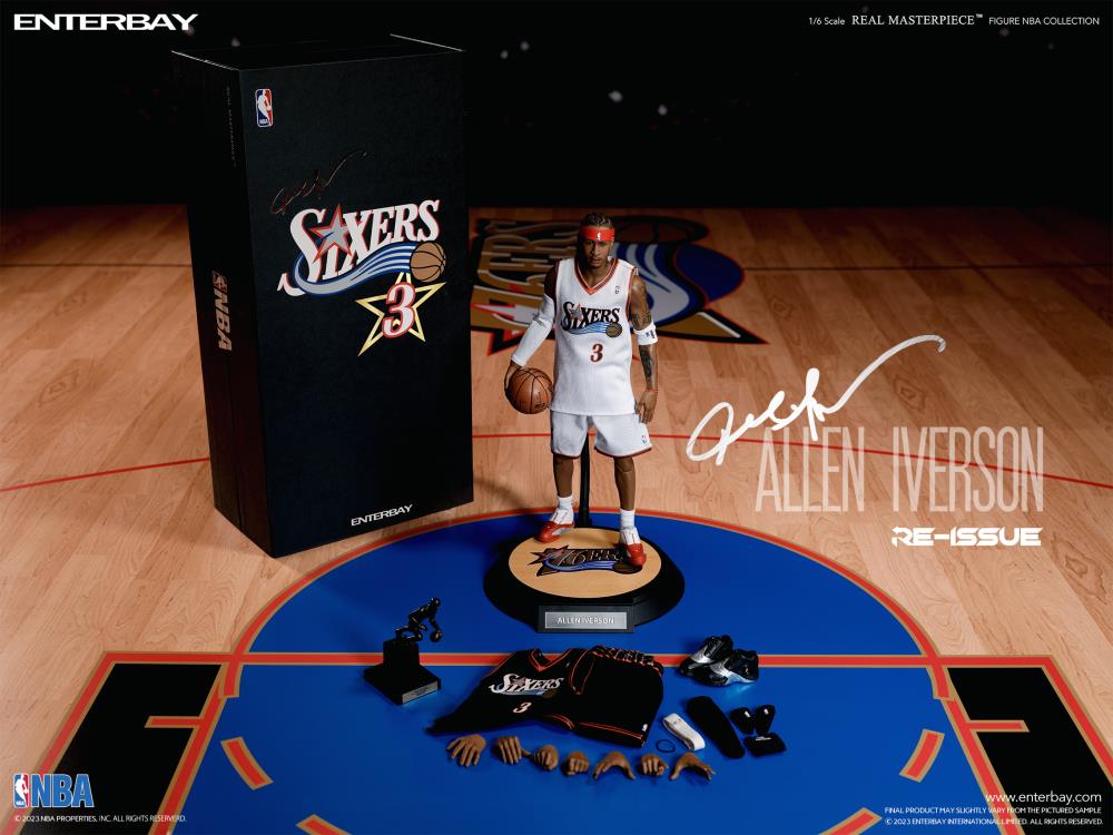 Allen Iverson NBA フィギュア セット NBA Real Masterpiece Allen Iverson (Limited Retro Edition) 1/6