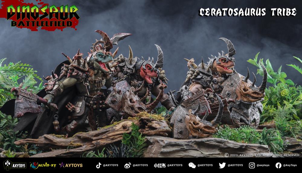 Dinosaur Battlefield Ceratosaurus Tribe Large Roof Deluxe Edition