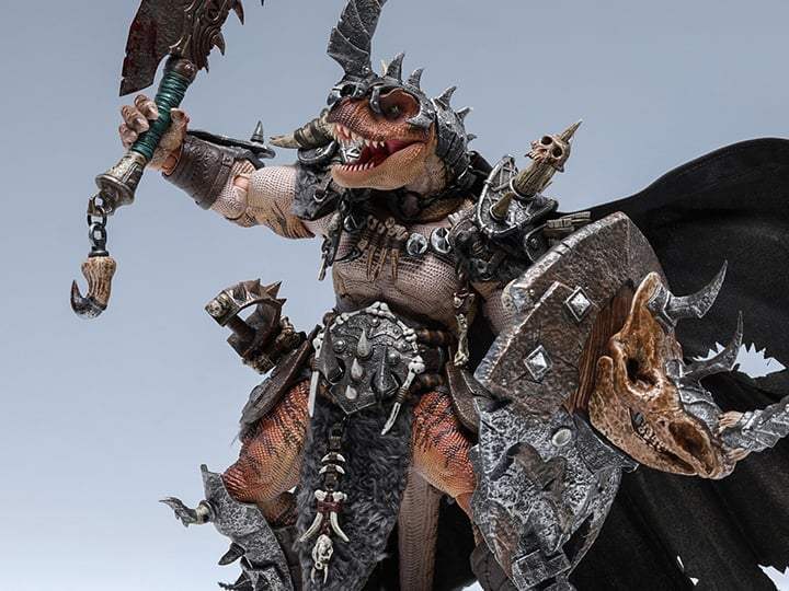 Dinosaur Battlefield Ceratosaurus Tribe Large Roof Deluxe Edition (Orange Ver.) 1/12 Scale Figure Gallery Image 1