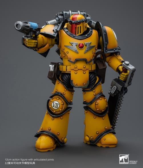 Warhammer: The Horus Heresy Imperial Fists Legion MkIII Despoiler Squad Sergeant with Plasma Pistol 1/18 Scale Action Figure Gallery Image 9