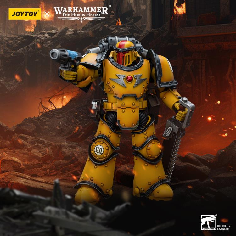 Warhammer: The Horus Heresy Imperial Fists Legion MkIII Despoiler Squad Sergeant with Plasma Pistol 1/18 Scale Action Figure Gallery Image 3