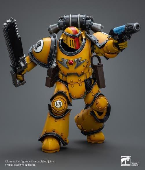 Warhammer: The Horus Heresy Imperial Fists Legion MkIII Despoiler Squad Sergeant with Plasma Pistol 1/18 Scale Action Figure Gallery Image 7