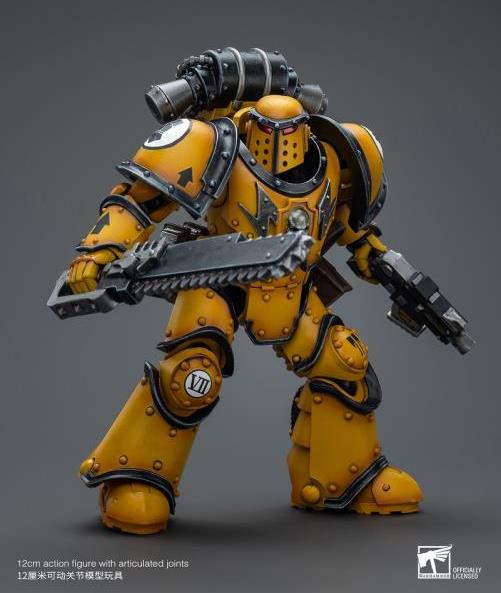 Warhammer 40k Imperial Fists Legion MkIII Despoiler Squad Legion Despoiler with Chainsword 1/18 Scale Action Figure Gallery Image 10
