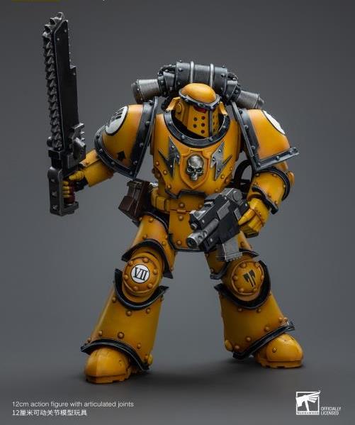 Warhammer 40k Imperial Fists Legion MkIII Despoiler Squad Legion Despoiler with Chainsword 1/18 Scale Action Figure Gallery Image 8