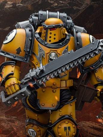 Warhammer 40k Imperial Fists Legion MkIII Despoiler Squad Legion Despoiler with Chainsword 1/18 Scale Action Figure Gallery Image 2