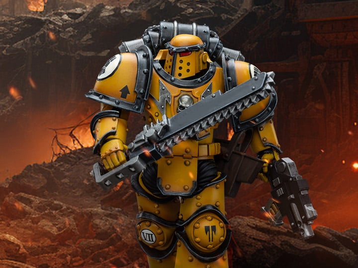 Warhammer 40k Imperial Fists Legion MkIII Despoiler Squad Legion Despoiler with Chainsword 1/18 Scale Action Figure Gallery Image 1