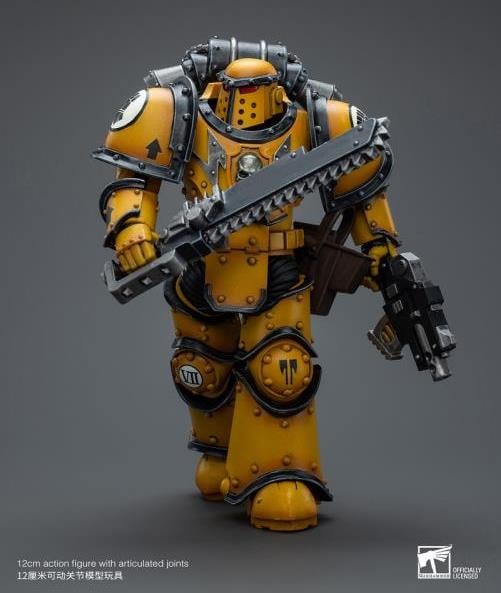 Warhammer 40k Imperial Fists Legion MkIII Despoiler Squad Legion Despoiler with Chainsword 1/18 Scale Action Figure Gallery Image 11