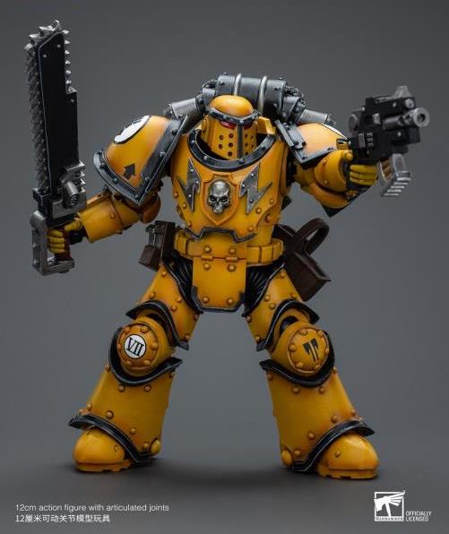 Warhammer 40k Imperial Fists Legion MkIII Despoiler Squad Legion Despoiler with Chainsword 1/18 Scale Action Figure Gallery Image 4