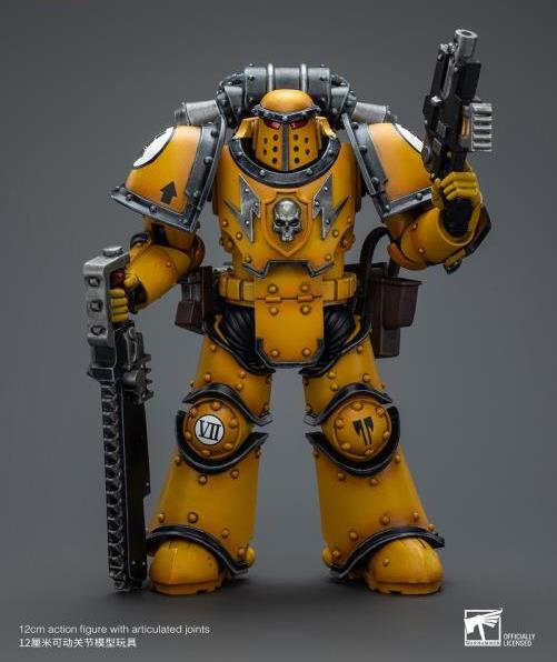 Warhammer 40k Imperial Fists Legion MkIII Despoiler Squad Legion Despoiler with Chainsword 1/18 Scale Action Figure Gallery Image 5