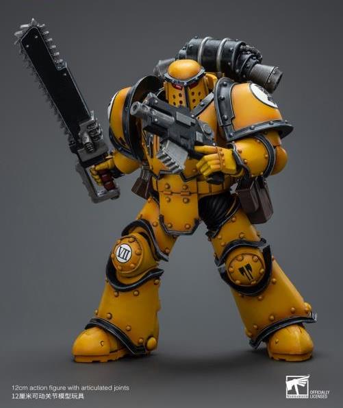 Warhammer 40k Imperial Fists Legion MkIII Despoiler Squad Legion Despoiler with Chainsword 1/18 Scale Action Figure Gallery Image 9