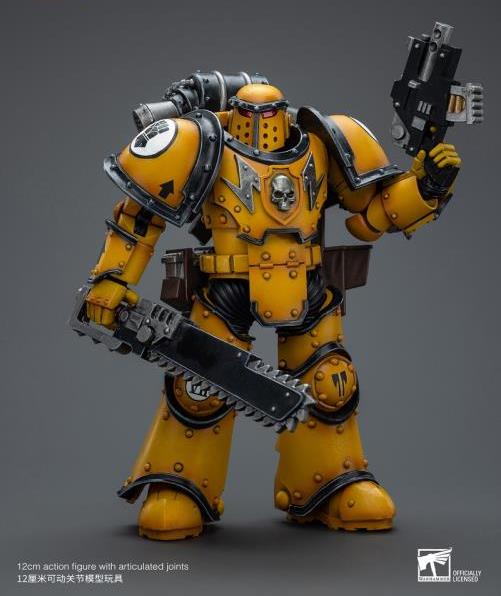 Warhammer 40k Imperial Fists Legion MkIII Despoiler Squad Legion Despoiler with Chainsword 1/18 Scale Action Figure Gallery Image 7