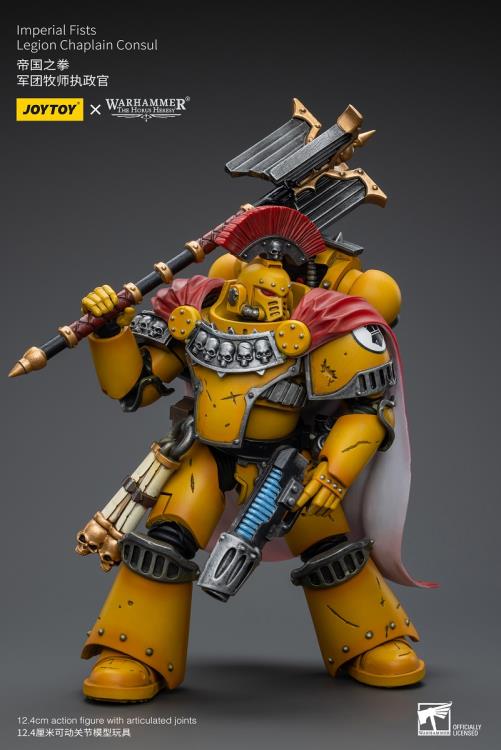 Warhammer: The Horus Heresy Imperial Fists Legion Chaplain Consul 1/18 Scale Action Figure Gallery Image 11
