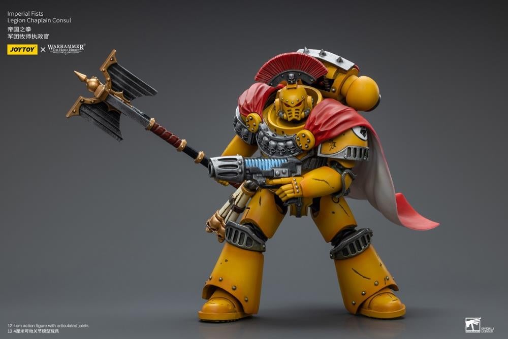 Warhammer: The Horus Heresy Imperial Fists Legion Chaplain Consul 1/18 Scale Action Figure Gallery Image 13