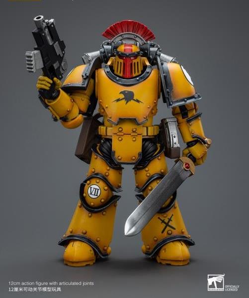 Warhammer: The Horus Heresy Imperial Fists Legion MkIII Tactical Squad Sergeant with Power Sword 1/18 Scale Action Figure Gallery Image 5