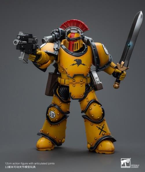 Warhammer: The Horus Heresy Imperial Fists Legion MkIII Tactical Squad Sergeant with Power Sword 1/18 Scale Action Figure Gallery Image 7