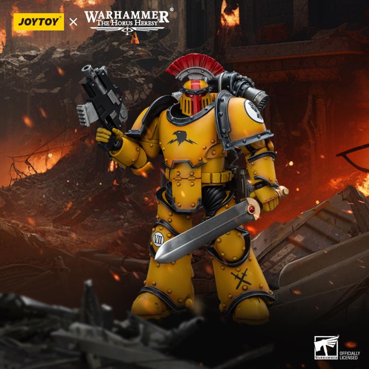 Warhammer: The Horus Heresy Imperial Fists Legion MkIII Tactical Squad Sergeant with Power Sword 1/18 Scale Action Figure Gallery Image 3