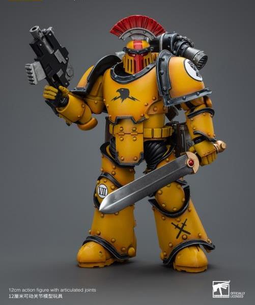 Warhammer: The Horus Heresy Imperial Fists Legion MkIII Tactical Squad Sergeant with Power Sword 1/18 Scale Action Figure Gallery Image 4