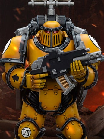 Warhammer: The Horus Heresy Imperial Fists Legion MkIII Tactical Squad Legionary with Legion Vexilla 1/18 Scale Action Figure Gallery Image 2